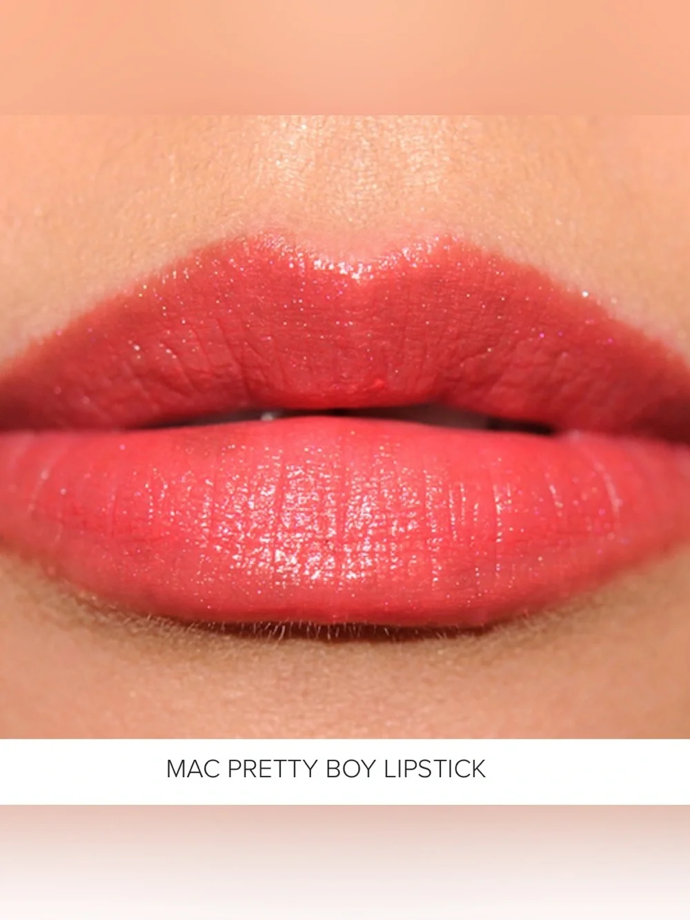 MAC Cosmetics Lipstick *PRETTY BOY* Rich Medium Coral Juice Summer Lips Like New